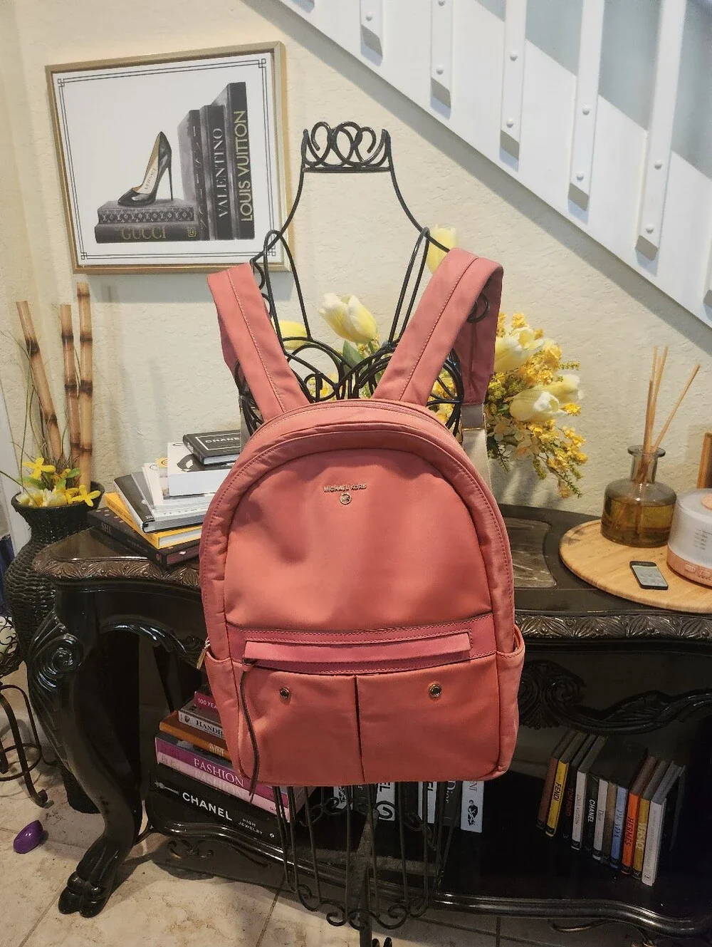 Michael Kors Pink nylon Backpack